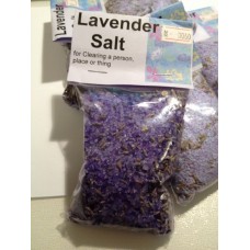 LAVENDER Salt for protection and cleansing a person ,place or thing