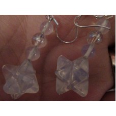 Opalite and Angel Aura Earrings